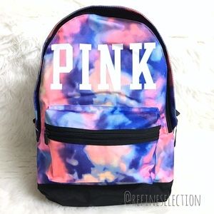 tie dye victoria's secret pink backpack